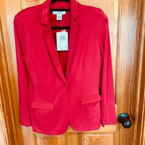Magaschoni  red rayon/spandex jacket. NWT